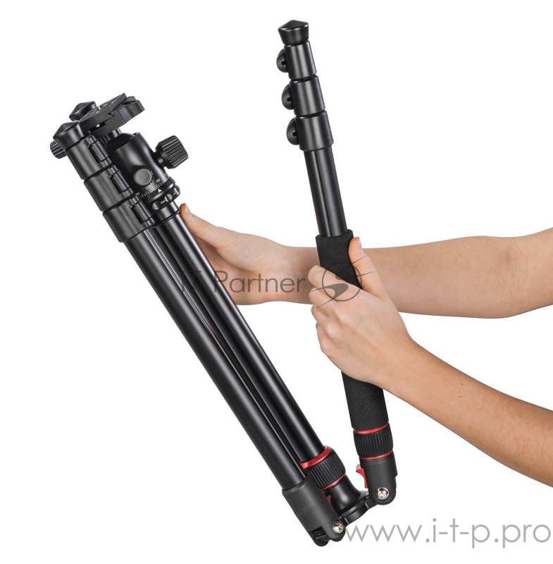 Штатив Hama TAR DUO напольный черный алюминий (1600гр.)