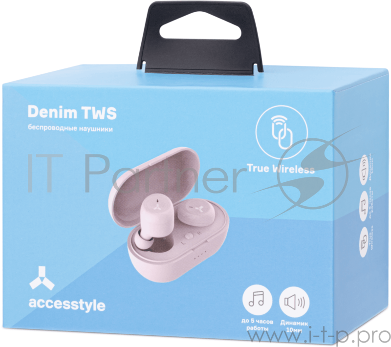 Наушники Accesstyle Беспроводные наушники Accesstyle Denim TWS Pink