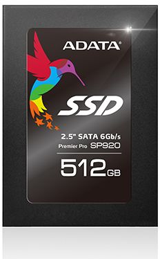 накопитель ADATA SSD 512GB SP920 ASP920SS3-512GM-C {SATA3.0, 7mm, 3.5 bracket}