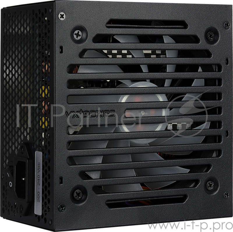 Блок питания Aerocool 750W Retail VX PLUS 750 RGB , подсветка, ATXv2.3 Haswell, fan 12cm, 500mm cable, power cord, PCIe 6+2P x2, SATA x6, PATA x3, FDD