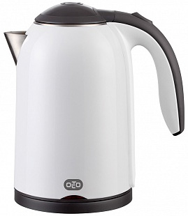 Чайник OLTO КЕ-1721 WHITE, 2000 Вт., 1,7 л., корпус металл/пластик, белый
