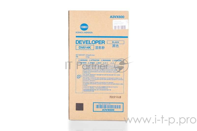 Девелопер Konica-Minolta bizhub PRESS C1060/C1060L/C1070/C1070P/C71hc черный DV-614K