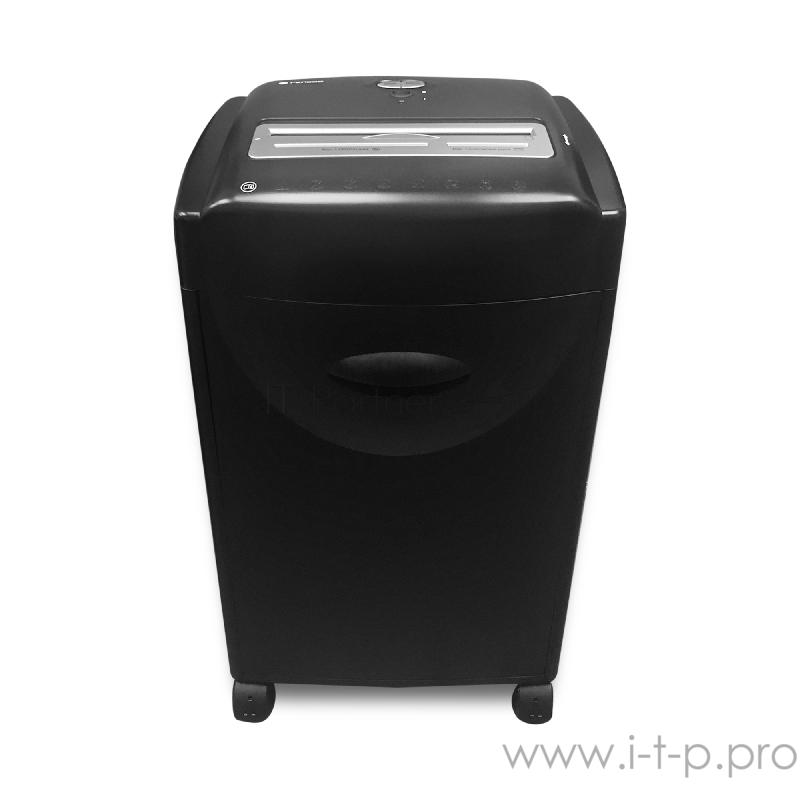 Шредер ГЕЛЕОС УМ42-4, DIN P-4 (4 ур-нь секр.), фрагмент 3,9х30мм, 18-21 лист (70г/м2), CD/пл.карты/скрепки/скобы, 42 л