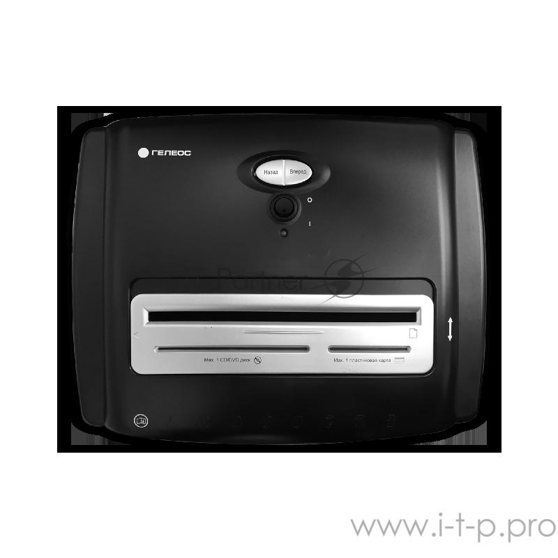 Шредер ГЕЛЕОС УМ42-4, DIN P-4 (4 ур-нь секр.), фрагмент 3,9х30мм, 18-21 лист (70г/м2), CD/пл.карты/скрепки/скобы, 42 л