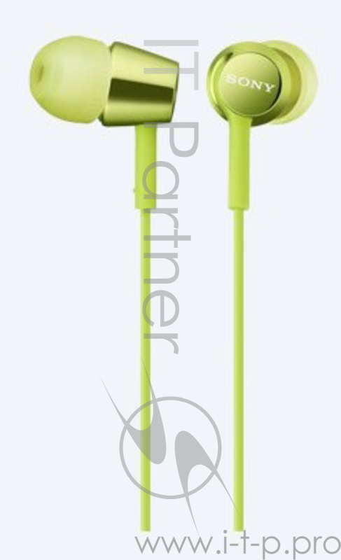 Наушники вкладыши Sony MDREX150G.E 1.2м зеленый проводные (в ушной раковине)
