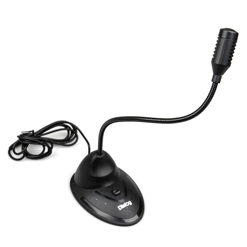 Микрофон Dialog M-130B Black Конденсаторный / 50-16000 Гц / miniJack 3.5 мм