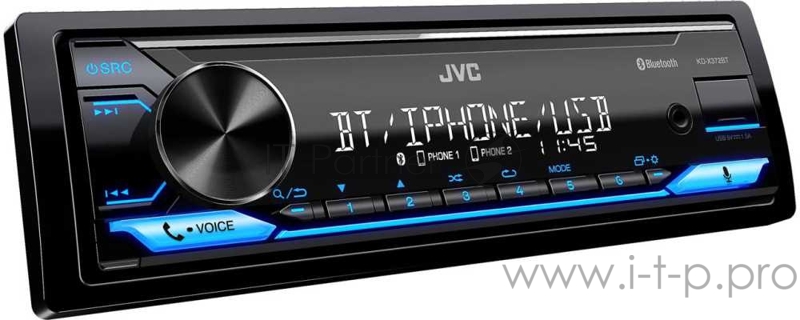 Автомагнитола JVC KD-X372BT 1DIN 4x50Вт