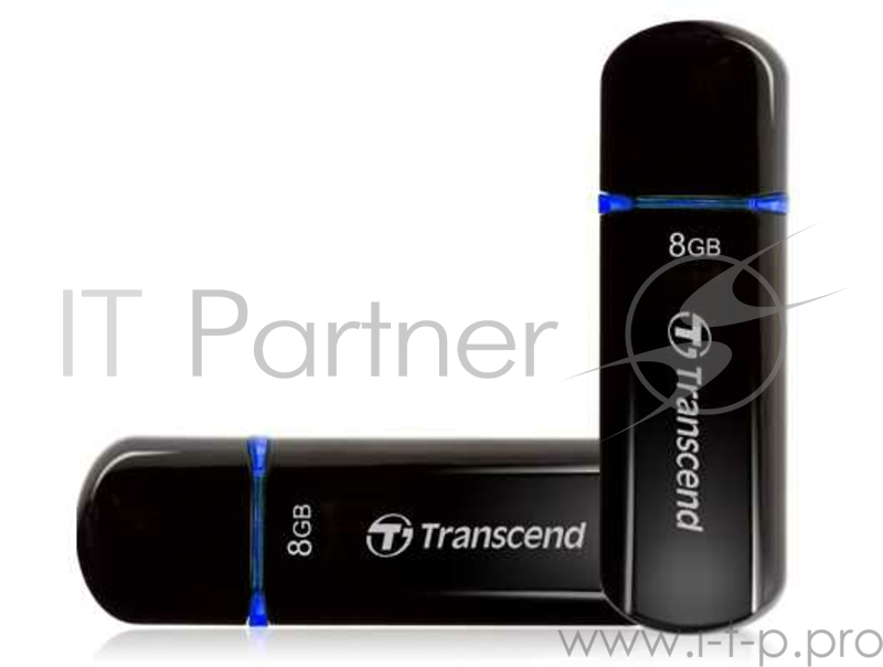 Флеш Диск Transcend 8Gb Jetflash 600 TS8GJF600 USB2.0 черный/зеленый