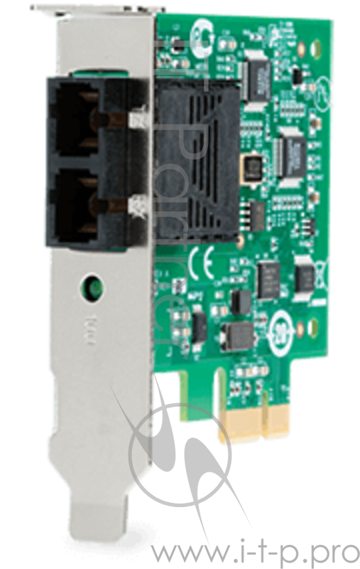 Сетевой адаптер Allied Telesis 100Mbps Fast Ethernet PCI-Express Fiber Adapter Card MT connector includes both standard and low profile brackets