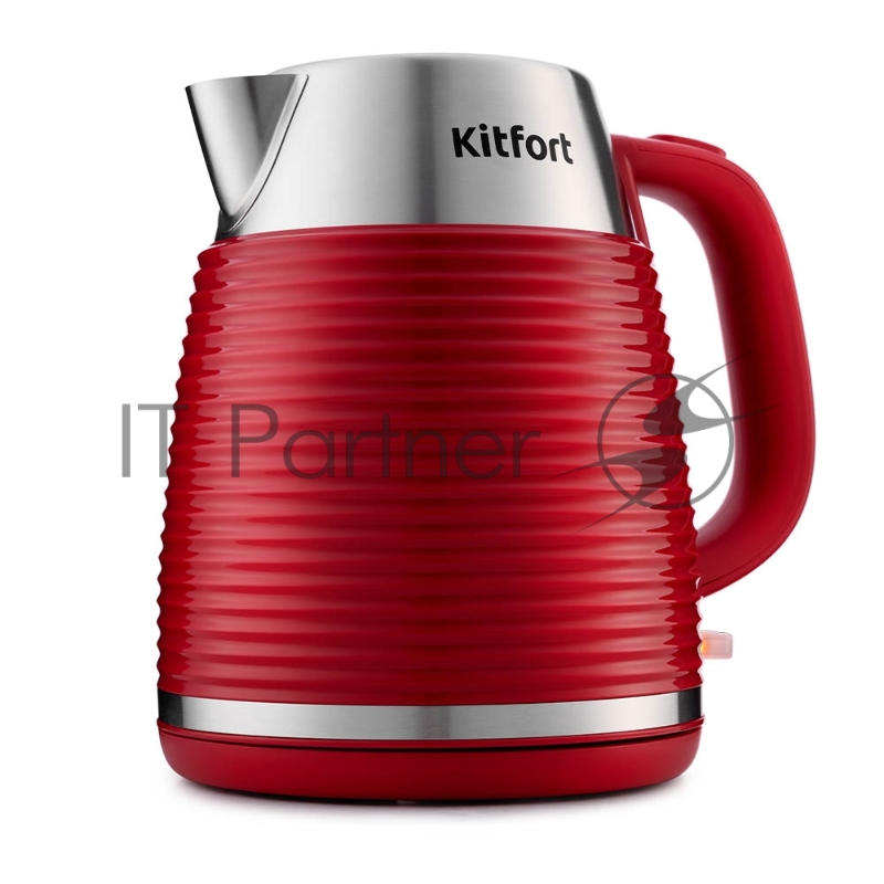 Чайник Kitfort 695-2-КТ Мощность 2200 Вт.Ёмкость 1,7 л.Режимы нагрева 100 °С.красный