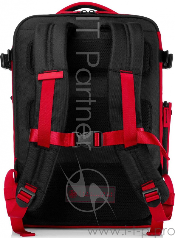 Рюкзак для ноутбука 17.3 HP OMEN Gaming черный/красный полиэстер/нейлон женский дизайн (4YJ80AA)