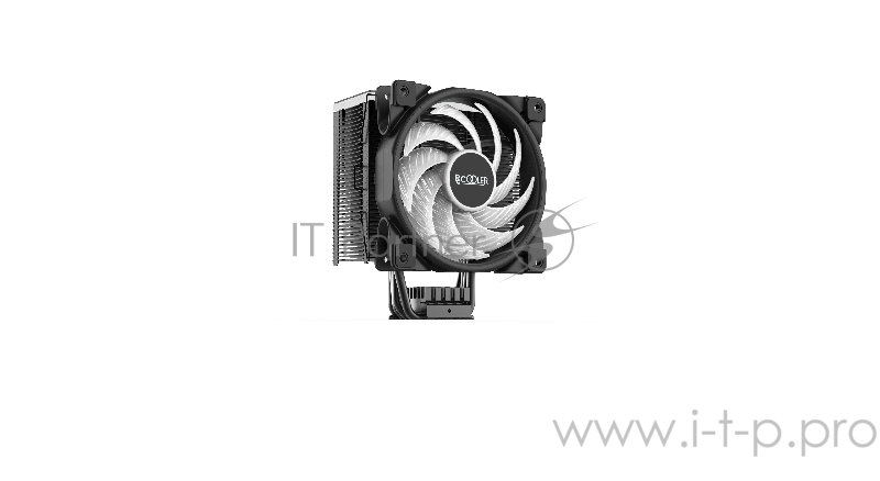 Кулер PCCooler GI-D56A HALO FRGB LGA2066/2011/1366/115x/775/AM4 (12 шт/кор, TDP 160W, 120mm PWM VortexPro Addressable RGB FAN, 5 тепловых трубок 6мм, 1000-2000RPM, 29.1dBa)