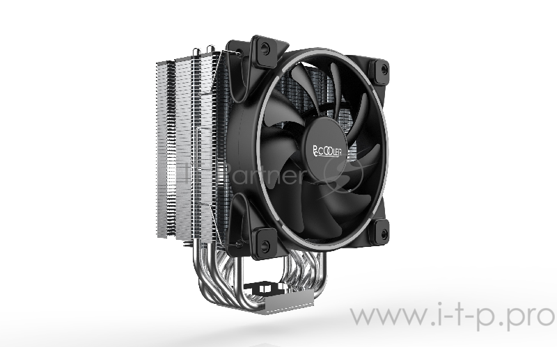 Кулер PCCooler GI-R66U LGA2066/2011/1366/115X/775/AM4 (12 шт/кор, TDP 240W, 120mm PWM SilentPro Blue LED FAN, 6 тепловых трубок 6мм, 1000-1800RPM, 26,5dBa)