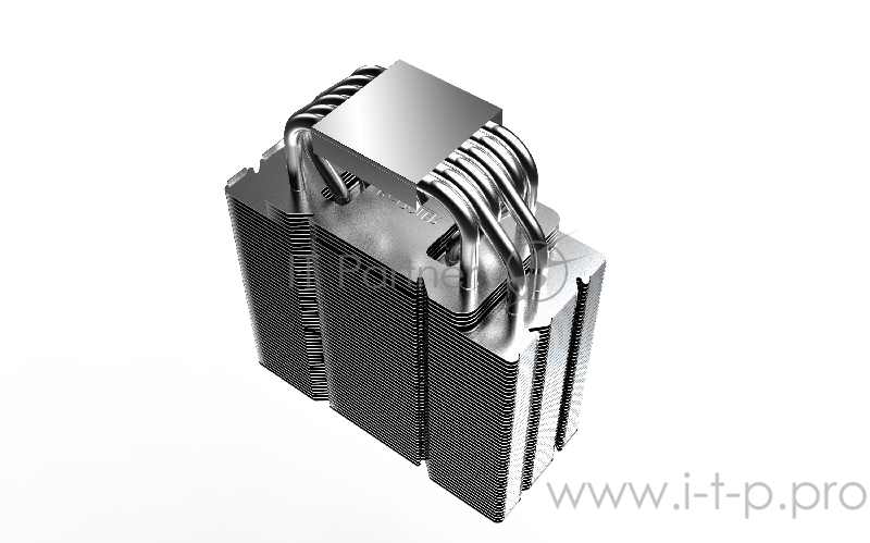 Кулер PCCooler GI-R66U LGA2066/2011/1366/115X/775/AM4 (12 шт/кор, TDP 240W, 120mm PWM SilentPro Blue LED FAN, 6 тепловых трубок 6мм, 1000-1800RPM, 26,5dBa)