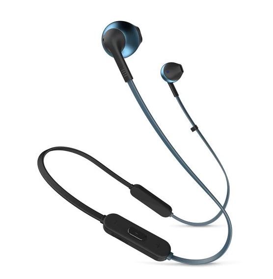 Гарнитура вкладыши JBL T205BT Lifestyle синий беспроводные bluetooth (в ушной раковине)