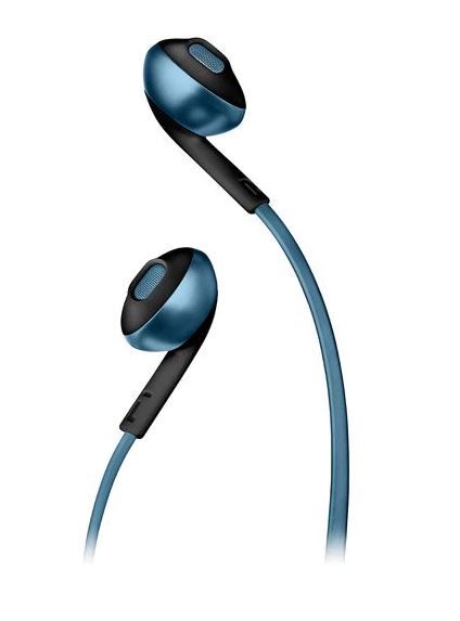 Гарнитура вкладыши JBL T205BT Lifestyle синий беспроводные bluetooth (в ушной раковине)