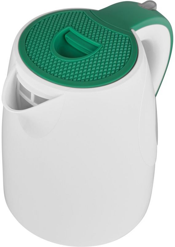 Чайник Polaris PWK 1723C объем 1.7 л мощность 2200 Вт закрытая спираль установка на подставку в любом положении пластиковый корпус подсветка корпуса