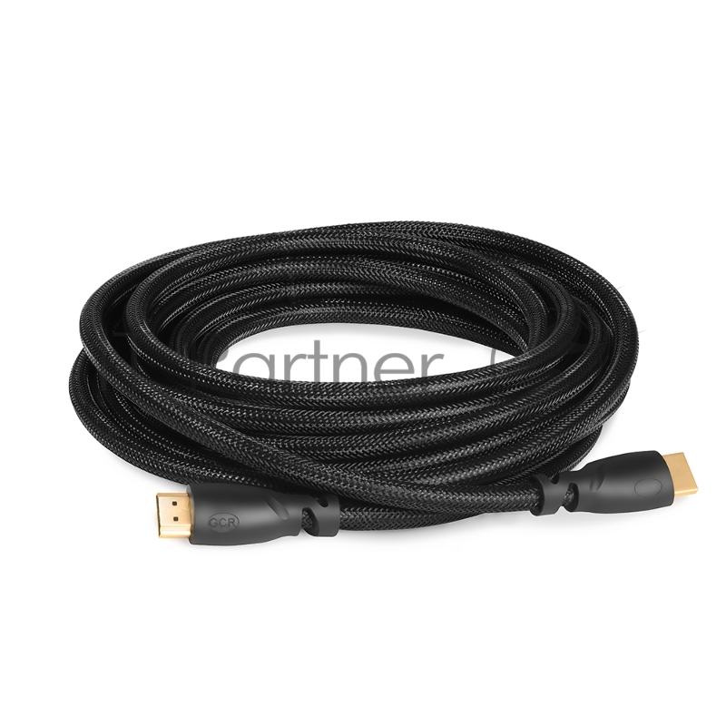 Greenconnect Кабель 5.0m HDMI версия 2.0, HDR 4:2:2, Ultra HD, 4K 60 fps 60Hz/5K*30Hz, 3D, AUDIO, 18.0 Гбит/с, 28/28 AWG, OD7.3mm, тройной экран, черный нейлон, GCR-HM811-5.0m Greenconnect Кабель 5.0m HDMI версия 2.0, HDR 4:2:2, Ultra HD, 4K 60 fps 6