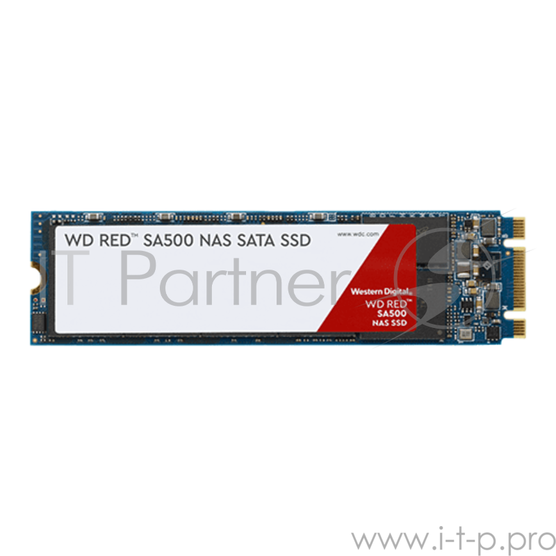 Накопитель твердотельный WD Твердотельный накопитель SSD WD Red™ SA500 NAS 3D NAND WDS200T1R0B 2ТБ M2.2280 SATA-III (TLC)