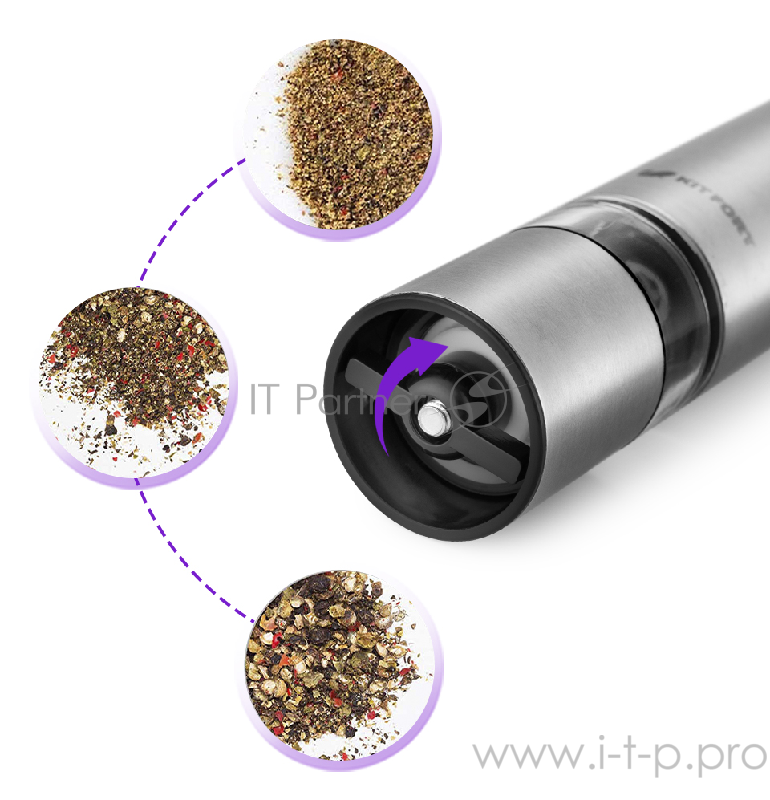 Мельница для специй Kitfort Материал металл. Комплектация 2 шт.