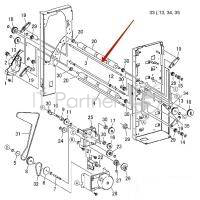 Ось устройства разглаживания листов XEROX WCP 4110 (806E15780)