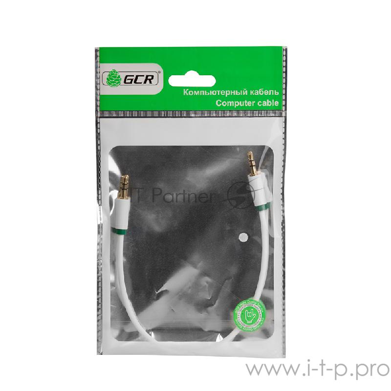 Greenconnect Кабель аудио 3.0m jack 3,5mm/jack 3,5mm белый, зеленая окантовка, ультрагибкий, 28 AWG, M/M, Premium GCR-AVC1662-3.0m, экран, стерео Greenconnect Кабель аудио 3.0m jack 3,5mm/jack 3,5mm белый, зеленая окантовка, ультрагибкий, 28 AWG, M/M