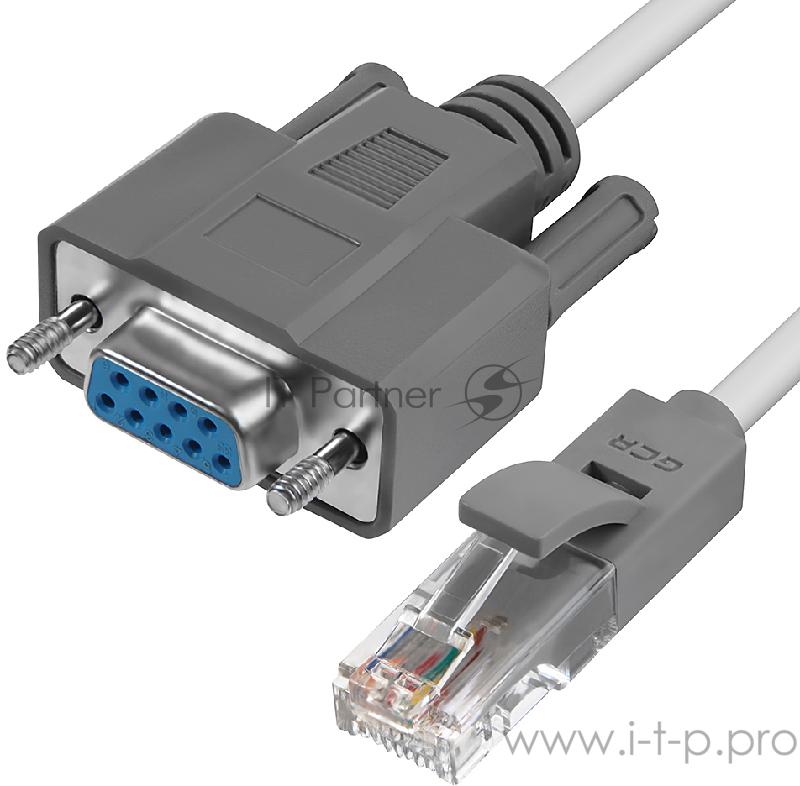 Greenconnect Адаптер-переходник 1.0m серый, DB9 RS-232 / RJ45 9F/8P8C, 30AWG, GCR-DB9LNC-1.0m Greenconnect Адаптер-переходник 1.0m серый, DB9 RS-232 / RJ45 9F/8P8C, 30AWG, GCR-DB9LNC-1.0m