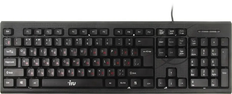 Клавиатура + мышь Oklick 621M IRU клав:черный мышь:черный USB