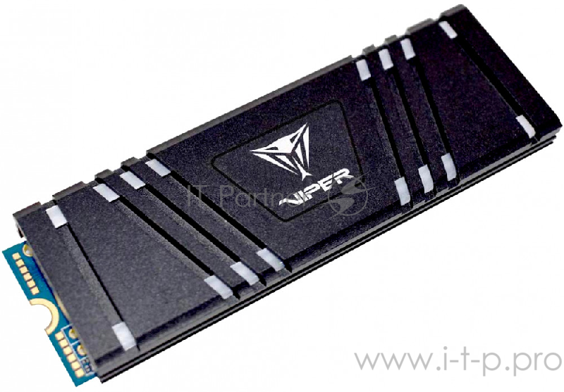 SSD M.2 Viper 256Gb VPR100 RGB Series <VPR100-256GM28H> (PCI-E 3.0 x4, up to 3000/1000MBs, 3D TLC, DRAM 512Mb, Phison E12, TBW 380Tb, 22х80mm, RGB подсветка, heatsink)