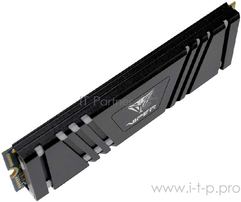SSD M.2 Viper 512Gb VPR100 RGB Series <VPR100-512GM28H> (PCI-E 3.0 x4, up to 3300/2100MBs, 3D TLC, DRAM 512Mb, Phison E12, TBW 800Tb, 22х80mm, RGB подсветка, heatsink)