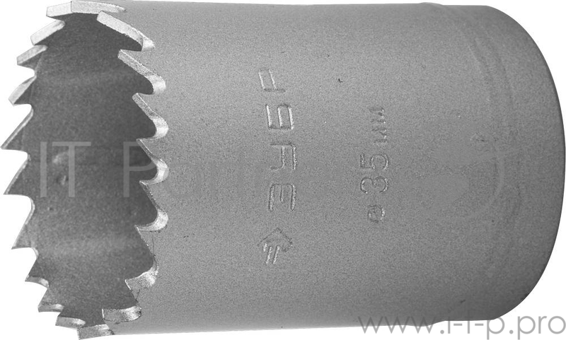 Буры,сверла,долото ЗУБР ЭКСПЕРТ 29531-038_z01 Коронка биметаллическая, быстрорежущая сталь, глубина сверления до 38мм, d-38мм