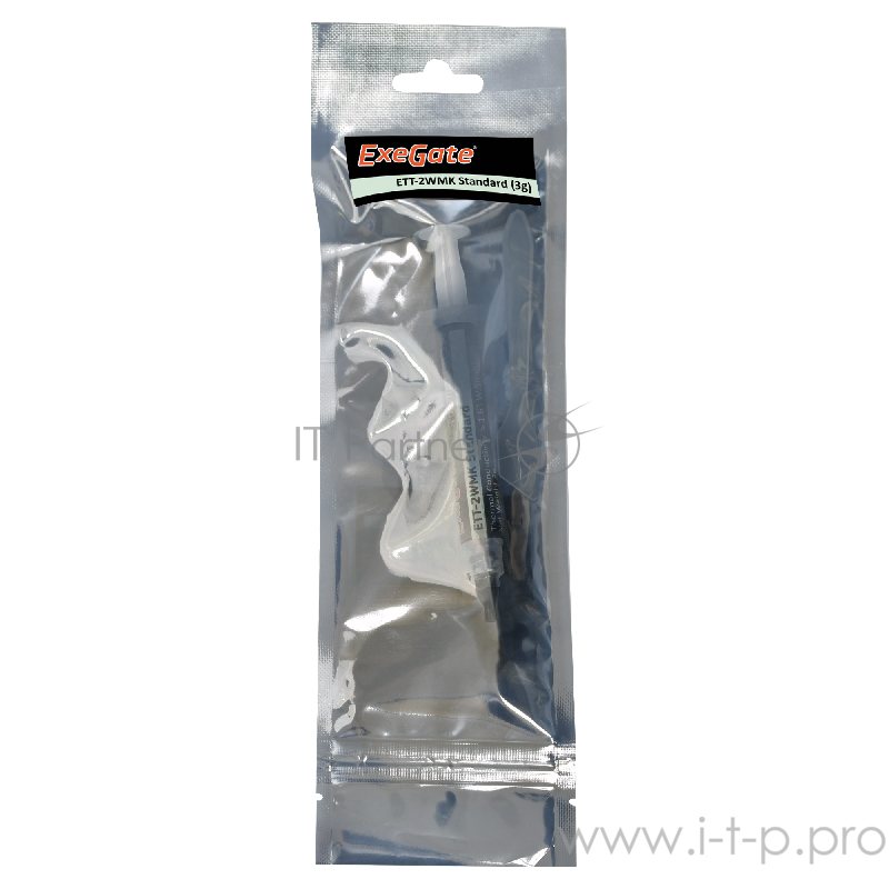 Термопаста ExeGate ETТ-2WMK Standard, шприц, 3г