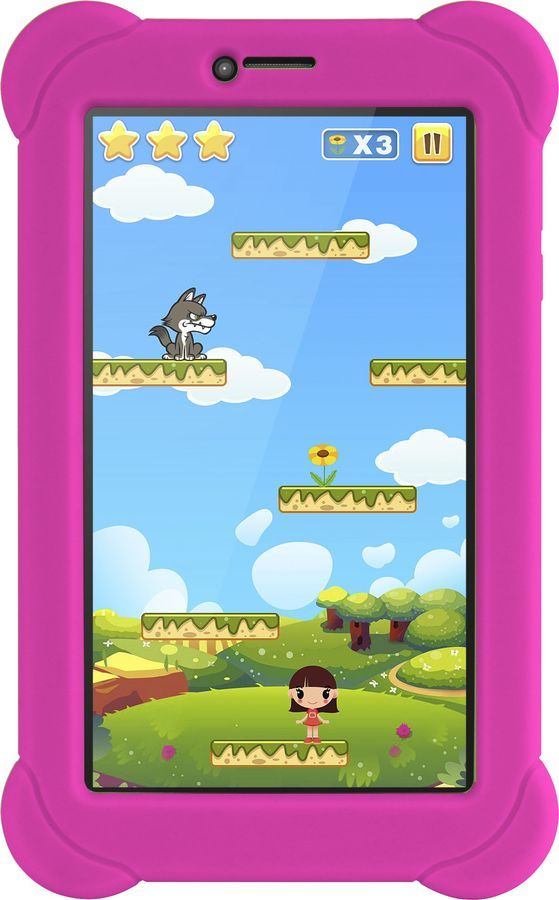 Планшет Digma Plane 7556 3G + чехол розовый