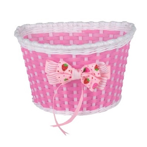 Велокорзина 20 BS01-8 Розово/Белая