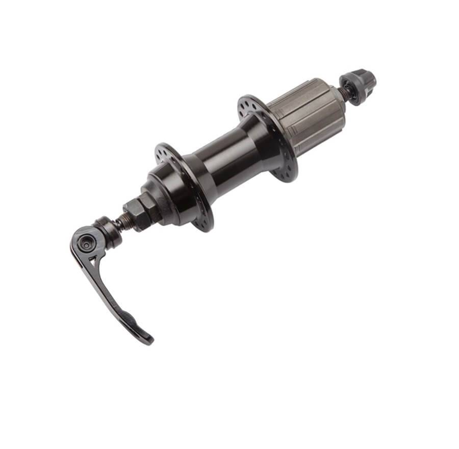 Втулка задняя WZ-A281RQ 32H под кассету 8/10ск AL промподш. черный 130266