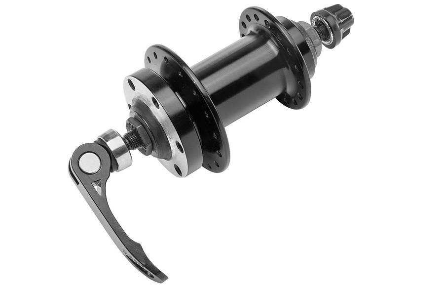 Втулка передняя KT-MD7F 32Н эксц. под диск 6 болт. алюм. чёрный 130183