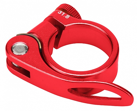 Зажим подседельной трубы BLF-Z1 31,8 мм эксцентрик алюминий Красный 180013