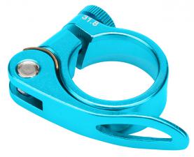 Зажим подседельной трубы BLF-Z1 31,8 мм эксцентрик алюминий Синий