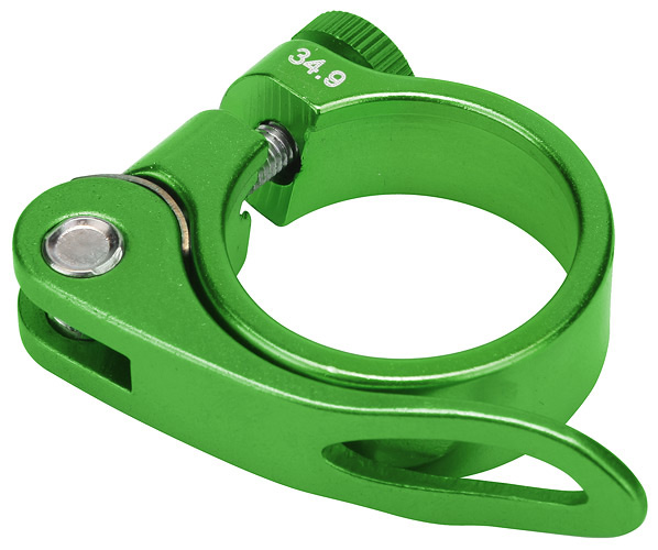 Зажим подседельной трубы BLF-Z1 34,9 мм эксцентрик алюминий Зеленый