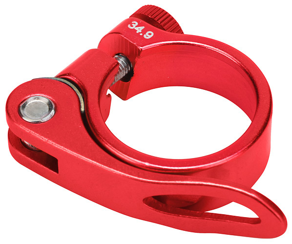 Зажим подседельной трубы BLF-Z1 34,9 мм эксцентрик алюминий Красный 180017