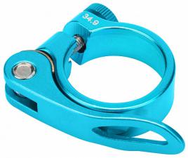 Зажим подседельной трубы BLF-Z1 34,9 мм эксцентрик алюминий Синий 180018