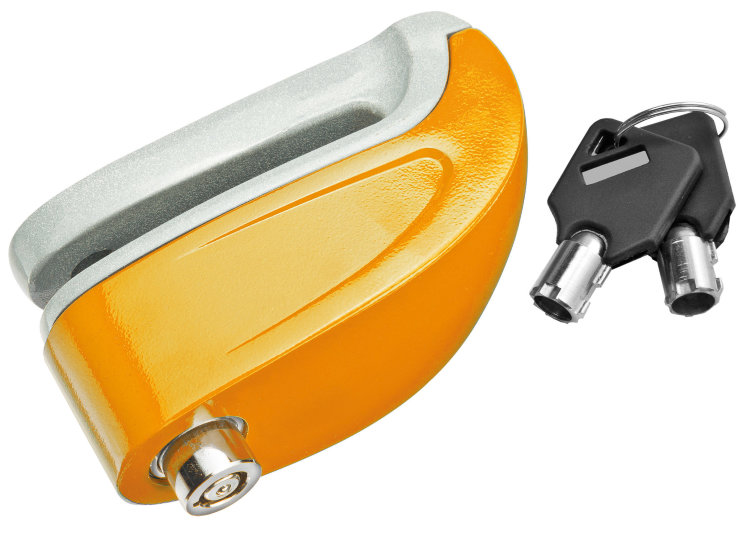 Замок GK202.802 на дисковый тормоз противоугонный Жёлтый 540069