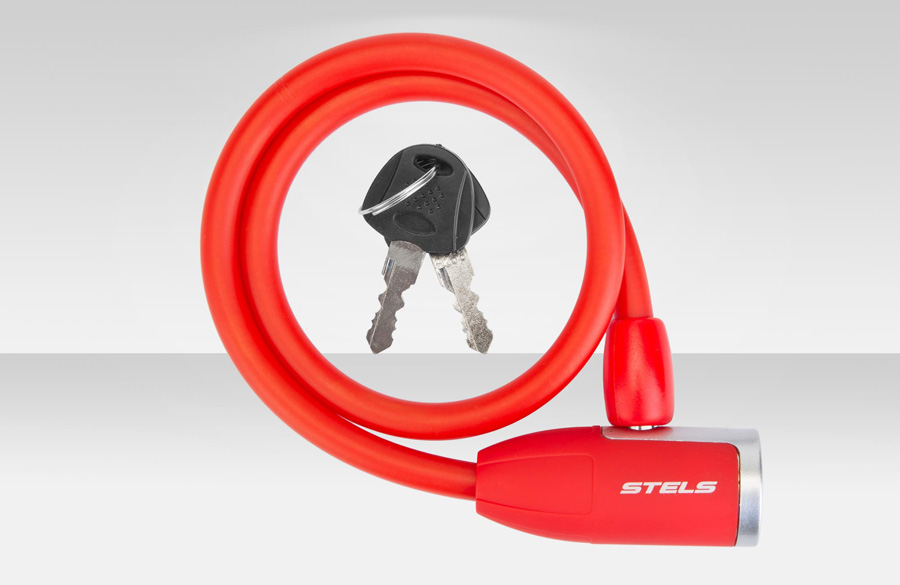 Трос-замок 84356 (650мм) d 10mm Красный