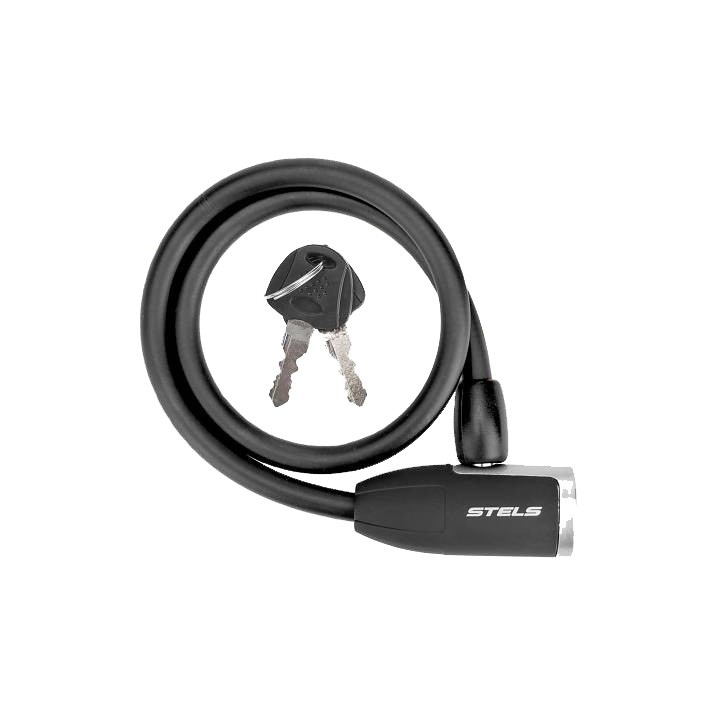 Трос-замок 84356 (650мм) d 10mm Черный