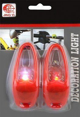 Фонарь декоративный на руль JY-267-1A Красный 560056