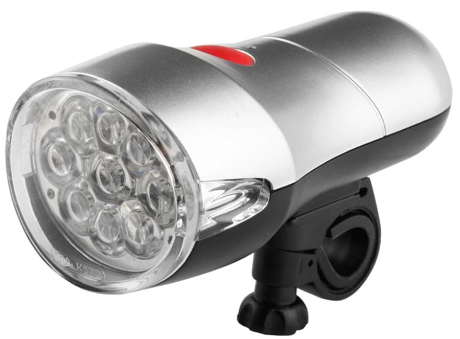 Фонарь передний JY-154А Черный/Серебро 560023