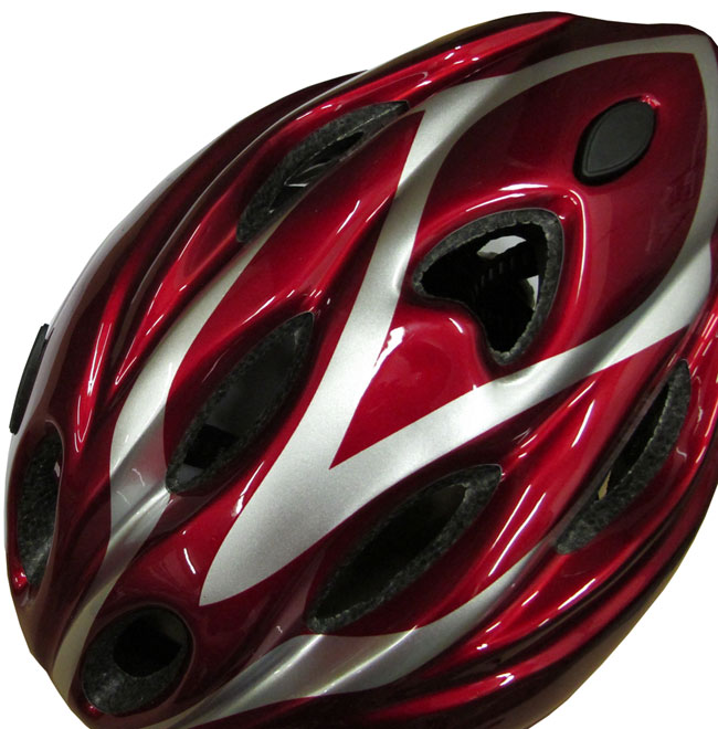 Шлем защитный MV-11 Серо-красный 600043