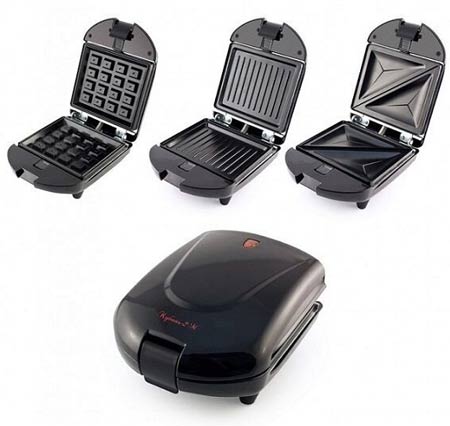 Вафельница Великие Реки Кубань-2М 550Вт. черный