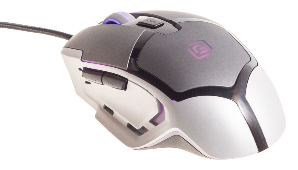 Мышь Oklick 915G HELLWISH V2 черный/серебристый оптическая (3200dpi) USB игровая (6but)