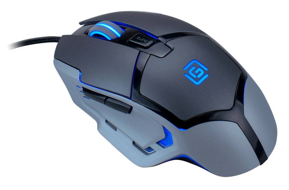 Мышь Oklick 915G HELLWISH V2 черный/серебристый оптическая (3200dpi) USB игровая (6but)